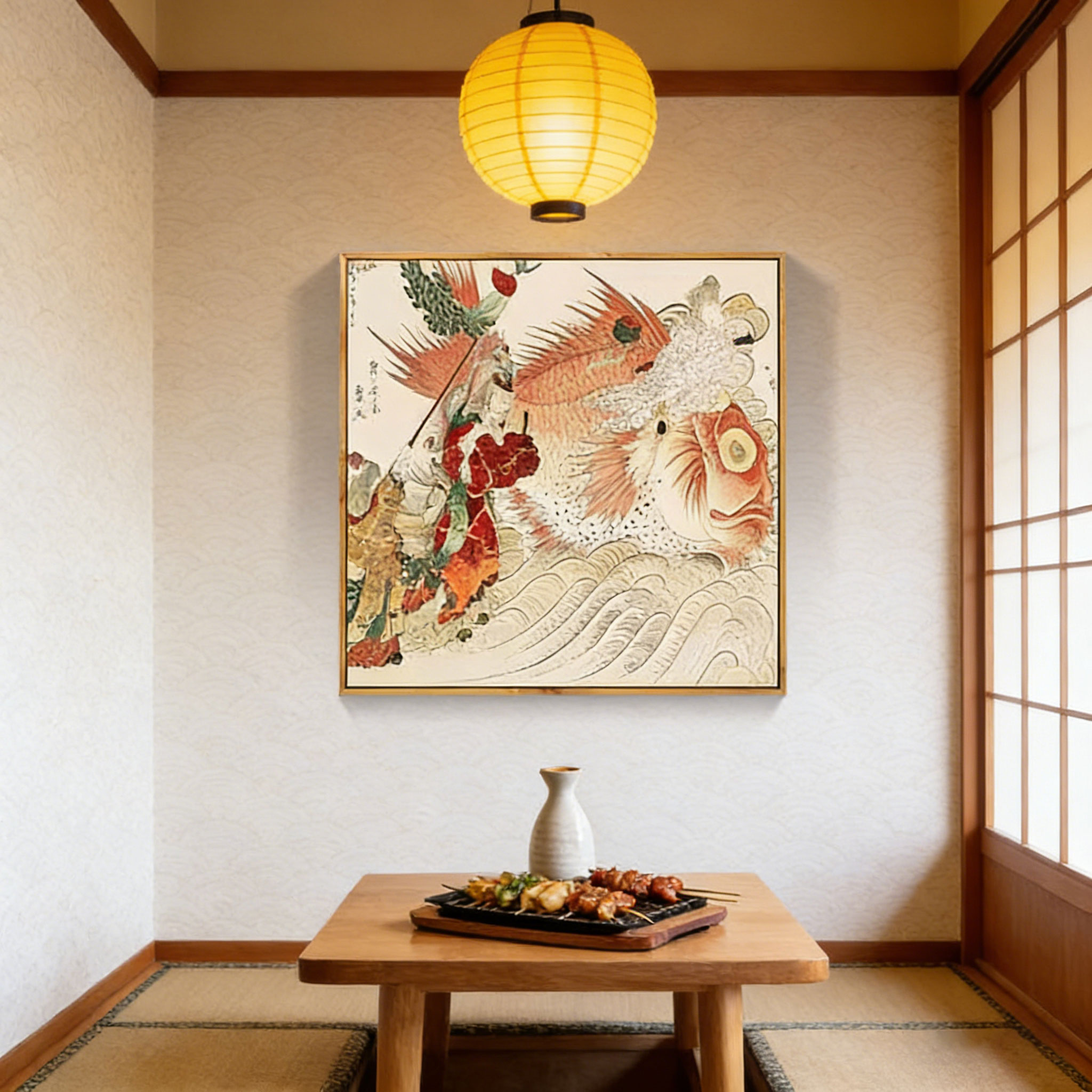 Japanese Ukiyo-e Style Lobster – обзор и цена Japanese Restaurant Lifestyle
