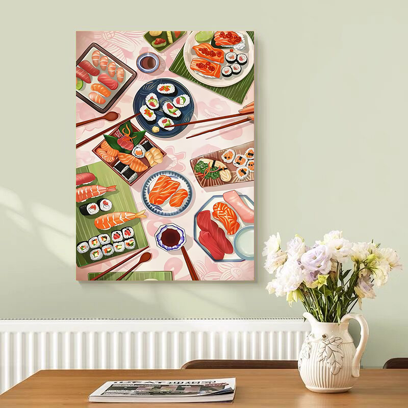 Sushi Salmon Poster Prints Kit – обзор и цена Japanese Restaurant Lifestyle