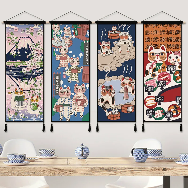 Japanese Lucky Cat Cloth Art A – обзор и цена Japanese Restaurant Lifestyle