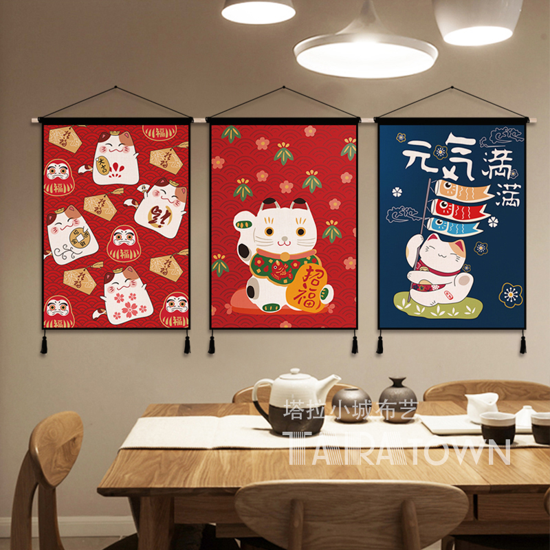 Japanese Lucky Cat Cloth Art A – обзор и цена Japanese Restaurant Lifestyle