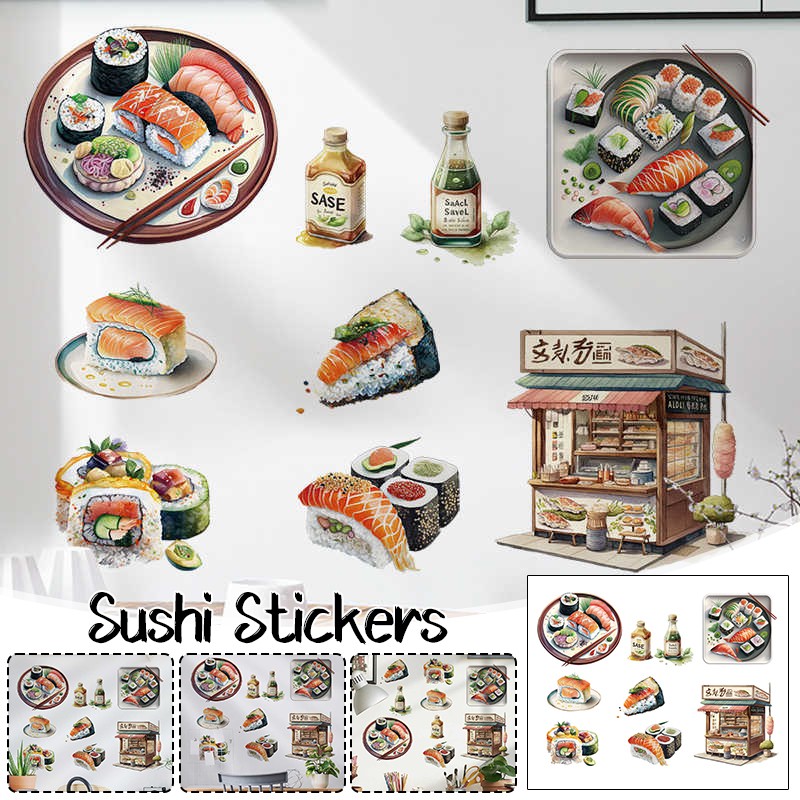 Japanese Food Sushi Sticker 3D – обзор и цена Japanese Restaurant Lifestyle